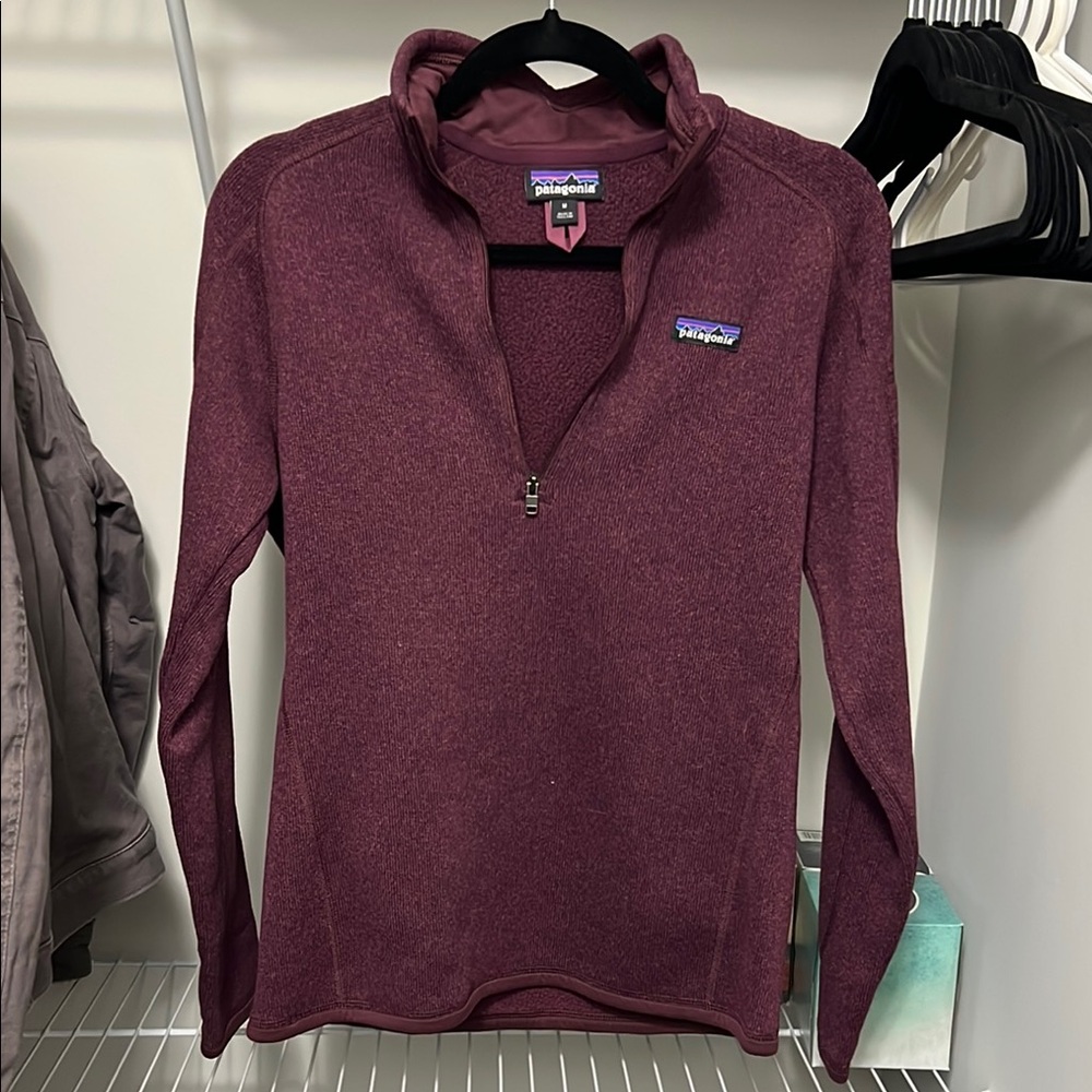 Patagonia Burgundy Half-Zip Fleece